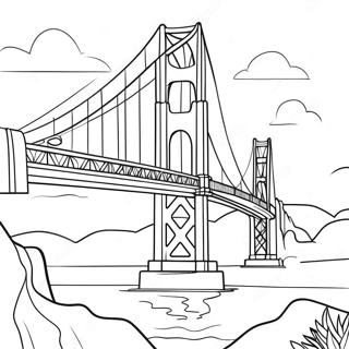 Pagina Para Colorir Ponte Golden Gate 40097-33250