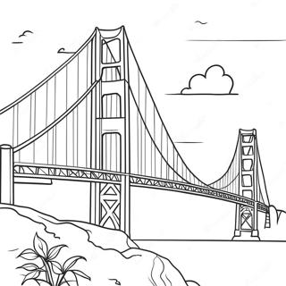 Pagina Para Colorir Ponte Golden Gate 40097-33252