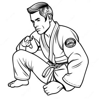 Jiu Jitsu Páginas Para Colorir