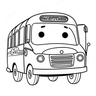 Tayo O Pequeno Onibus Com Amigos Pagina Para Colorir 40128-33283