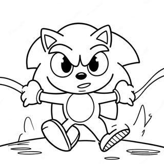 Pagina Para Colorir Sonic The Hedgehog Em Acao 40198-33336