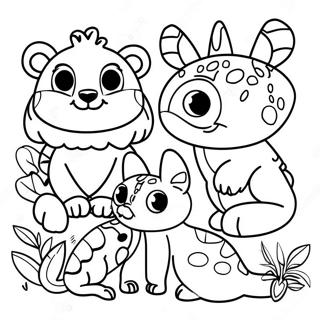 Pagina Para Colorir De Animais Da Floresta Tropical 40247-33379