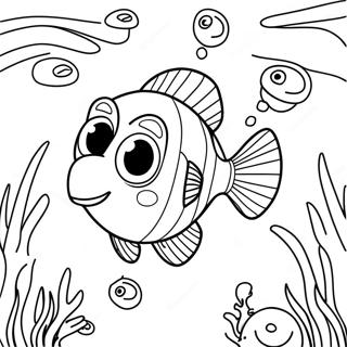 Pagina Para Colorir Dory Fofa Debaixo Dagua 40288-33411