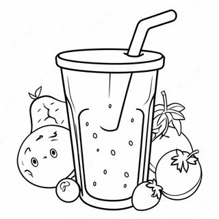 Pagina Para Colorir Smoothie De Frutas Coloridas 40338-33443