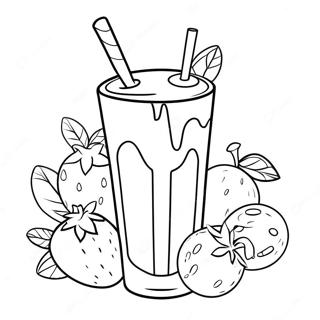 Pagina Para Colorir Smoothie De Frutas Coloridas 40338-33444