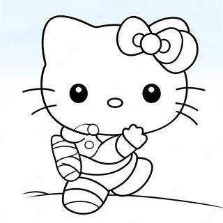 Pagina Para Colorir Hello Kitty Chutando A Bola 40348-33445