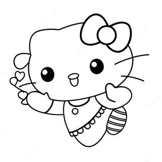 Pagina Para Colorir Hello Kitty Chutando A Bola 40348-33446