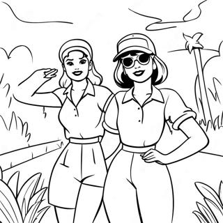 Pagina Para Colorir De Betty E Veronica Em Roupas De Verao 40408-33508