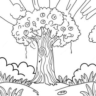 Pagina Para Colorir Da Floresta Colorida Da Arvore Truffula 40448-33527