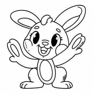 Pagina Para Colorir Da Babs Bunny Em Uma Pose Divertida 40478-33557