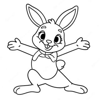 Pagina Para Colorir Da Babs Bunny Em Uma Pose Divertida 40478-33558