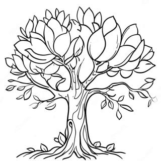 Pagina Para Colorir Da Arvore Magnolia No Mississippi 40488-33563