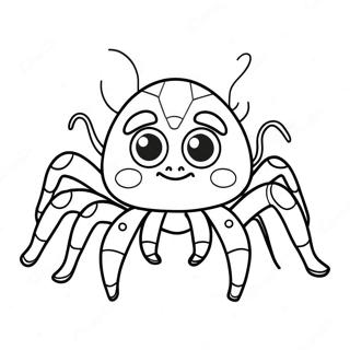 Pagina Para Colorir Tarantula Fofa Com Olhos Grandes 40518-33586