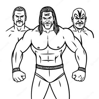 Pagina Para Colorir Lutadores Epicos Da Wwe 40528-33593