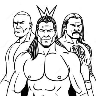 Pagina Para Colorir Lutadores Epicos Da Wwe 40528-33595