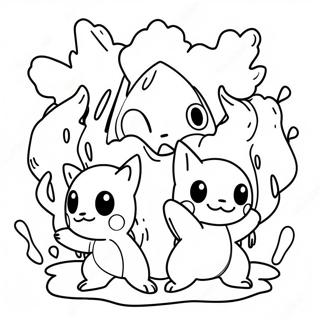 Pagina Para Colorir Pokemon De Fusao Fogo E Agua 40548-33607