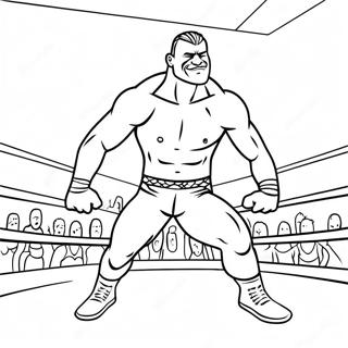 Pagina Para Colorir Lutador Da Wwe Pulando Sobre O Oponente 40558-33620