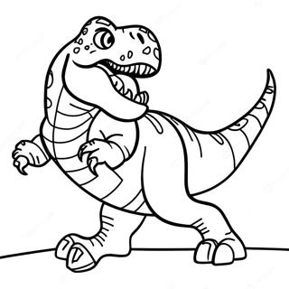 Pagina Para Colorir Do T Rex Feroz Rugindo 40608-33673