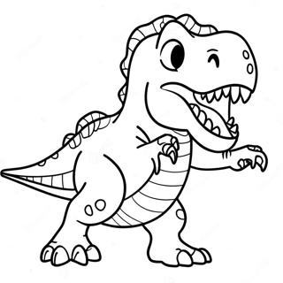 Pagina Para Colorir Do T Rex Feroz Rugindo 40608-33674