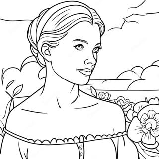 Pagina Para Colorir Da Encantadora Princesa Noiva 40648-33678