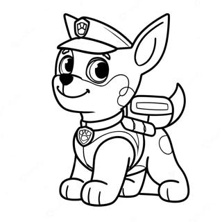 Paw Patrol Tracker Pagina Para Colorir 40748-33755