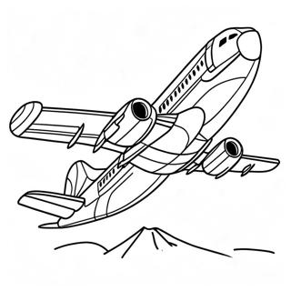 Pagina Para Colorir Do Airbus A320 Em Voo 40769-33770