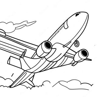 Pagina Para Colorir Do Airbus A320 Em Voo 40769-33771