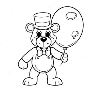 Pagina Para Colorir Do Funtime Freddy Com Balao 40849-33850