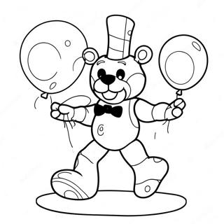 Pagina Para Colorir Do Funtime Freddy Com Balao 40849-33851