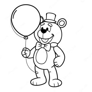 Pagina Para Colorir Do Funtime Freddy Com Balao 40849-33852