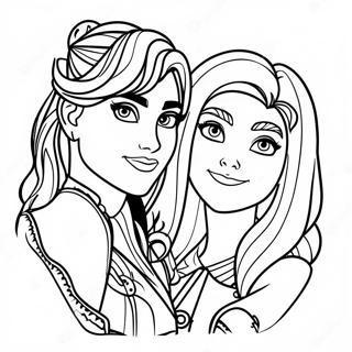 Pagina Para Colorir Da Mal Evie Descendants 3 40858-33847