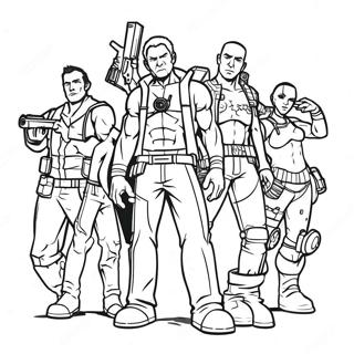 Pagina Para Colorir Dos Personagens De Borderlands Em Acao 40879-33858