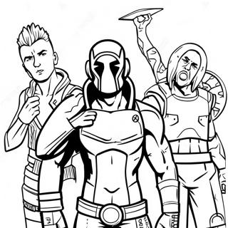 Pagina Para Colorir Dos Personagens De Borderlands Em Acao 40879-33859