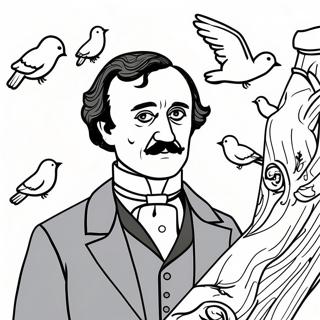 Pagina Para Colorir Edgar Allan Poe 40948-33899