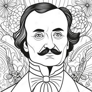 Pagina Para Colorir Retrato Misterioso De Edgar Allan Poe 40949-33902