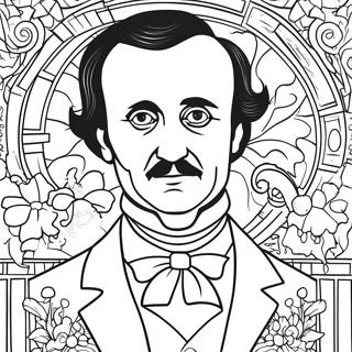 Pagina Para Colorir Retrato Misterioso De Edgar Allan Poe 40949-33904