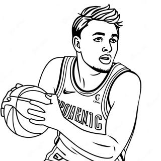 Pagina Para Colorir Luka Doncic Driblando Basquete 40969-33938