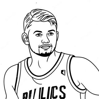 Pagina Para Colorir Luka Doncic Driblando Basquete 40969-34037