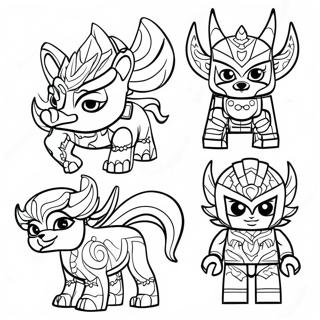 Pagina Para Colorir Personagens De Lego Chima 40979-33934