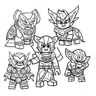 Pagina Para Colorir Personagens De Lego Chima 40979-33935