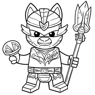 Pagina Para Colorir Personagens De Lego Chima 40979-34042