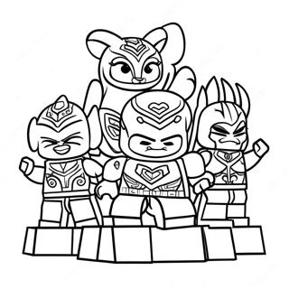 Pagina Para Colorir Personagens De Lego Chima 40979-34043