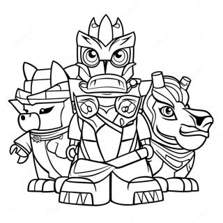 Pagina Para Colorir Personagens De Lego Chima 40979-34044