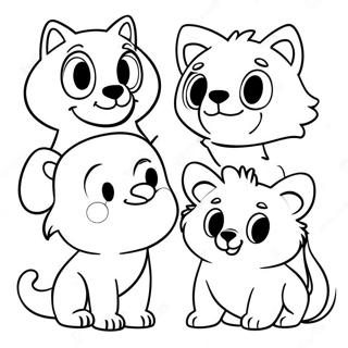 Pagina Para Colorir De Animais De Desenhos Animados Dos Anos 80 Coloridos 40999-33955