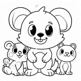 Pagina Para Colorir De Animais De Desenhos Animados Dos Anos 80 Coloridos 40999-34054