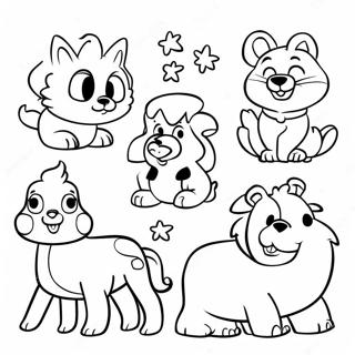 Pagina Para Colorir De Animais De Desenhos Animados Dos Anos 80 Coloridos 40999-34056