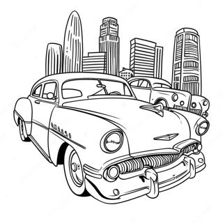 Pagina Para Colorir De Arte Chicano Com Carros Classicos 41009-34067