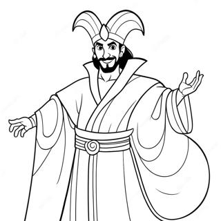 Jafar Em Seu Manto Magico Pagina Para Colorir 41059-34002