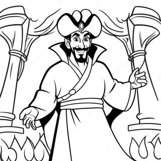 Jafar Em Seu Manto Magico Pagina Para Colorir 41059-34106