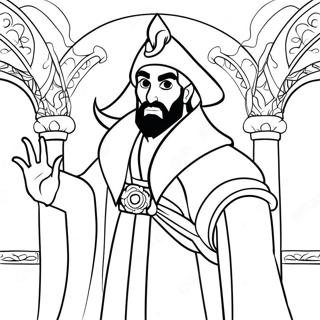 Jafar Em Seu Manto Magico Pagina Para Colorir 41059-34108